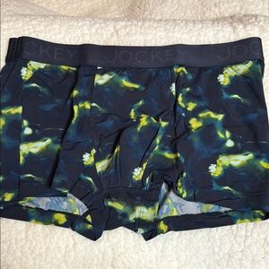 Jockey Navy and Yellow Performance Trunk Boxer Briefs Comfortable Fit